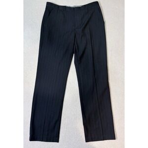 Banana Republic Mens 33x32 Non-Iron Tailored Slim Fit Dress Pants Trousers Gray